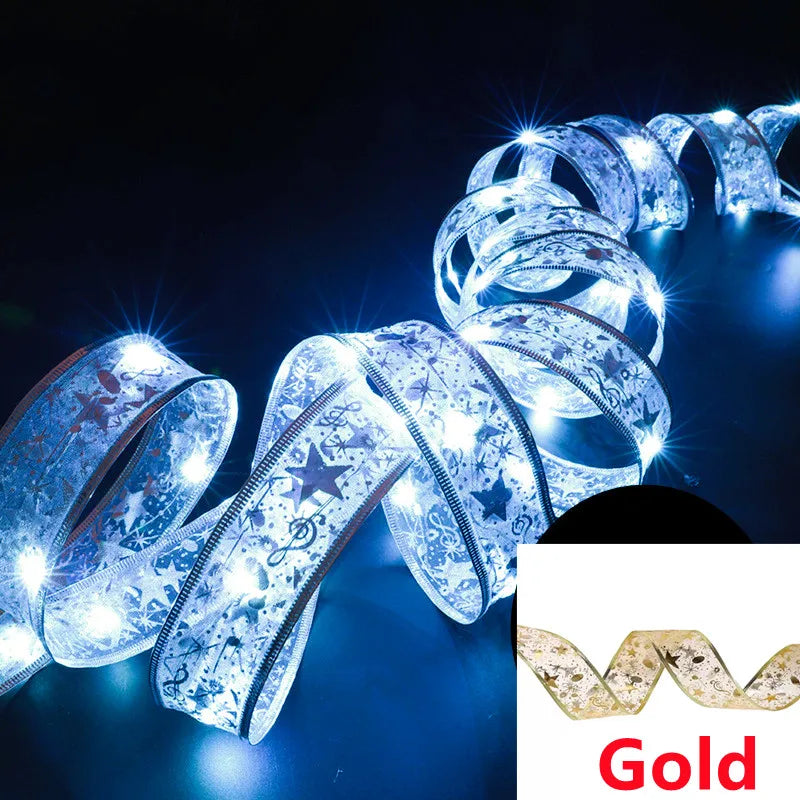 Aswesaw decoración de árbol de Navidad 10m cinta LED guirnaldas de luces cuerdas cinta de Navidad con LED Navidad Año Nuevo 2023 decoración del hogar AANHORA-SHOPPING