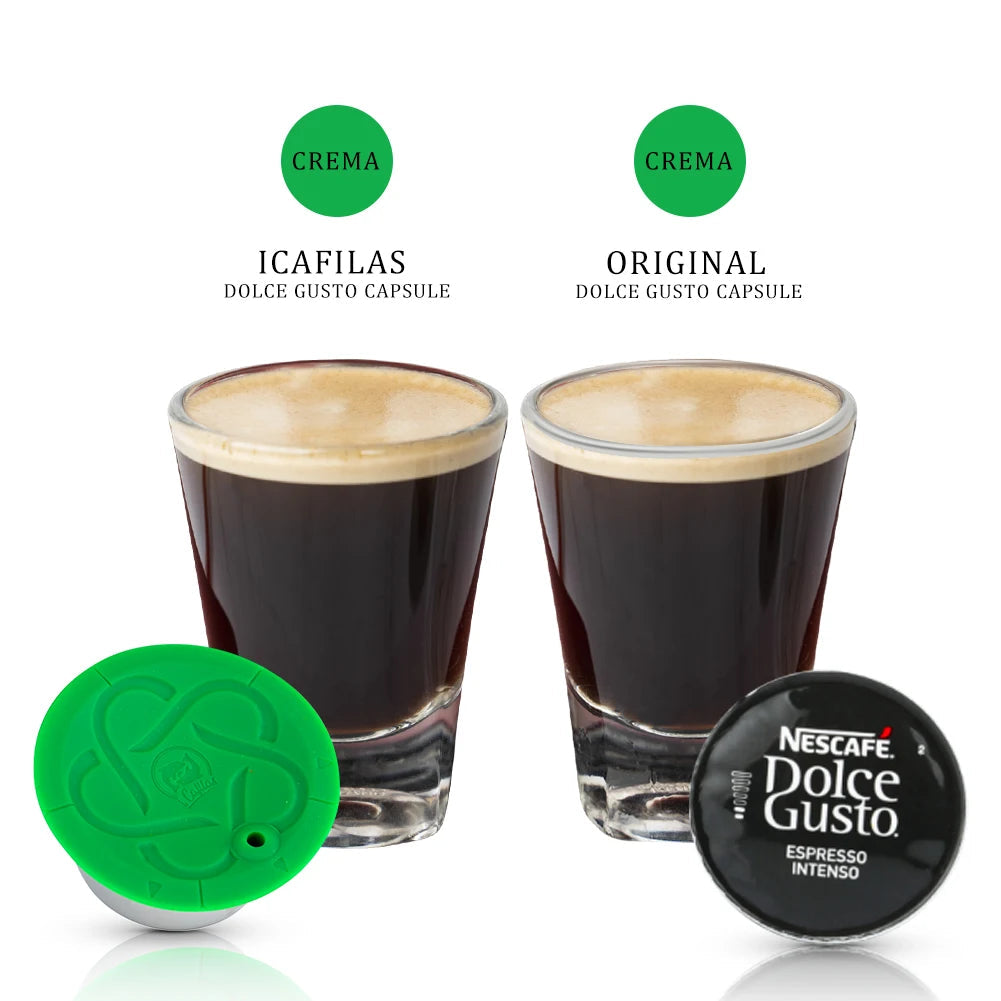 Reusable Dolce Gusto Coffee Capsules 3rd Plastic Stainless Steel Refillable Dolce Gusto Coffee Capsules for Nescafé Machines AANHORA-SHOPPING
