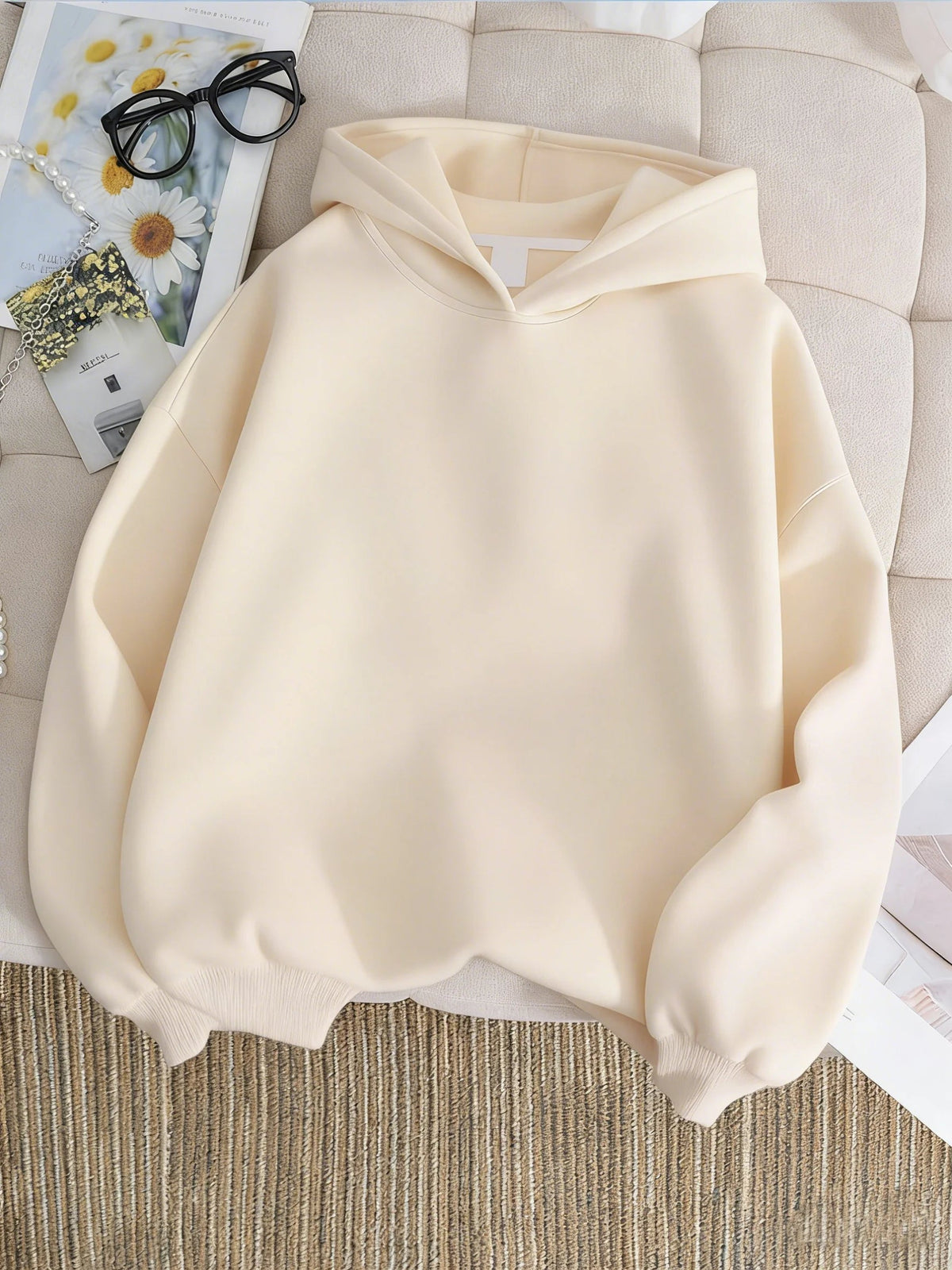 Sudadera con Capucha para Niños, Moda Infantil, Primavera-Otoño 2026, Sudadera Informal para Niñas, Sudadera con Capucha de Color Sólido para Niños AANHORA-SHOPPING