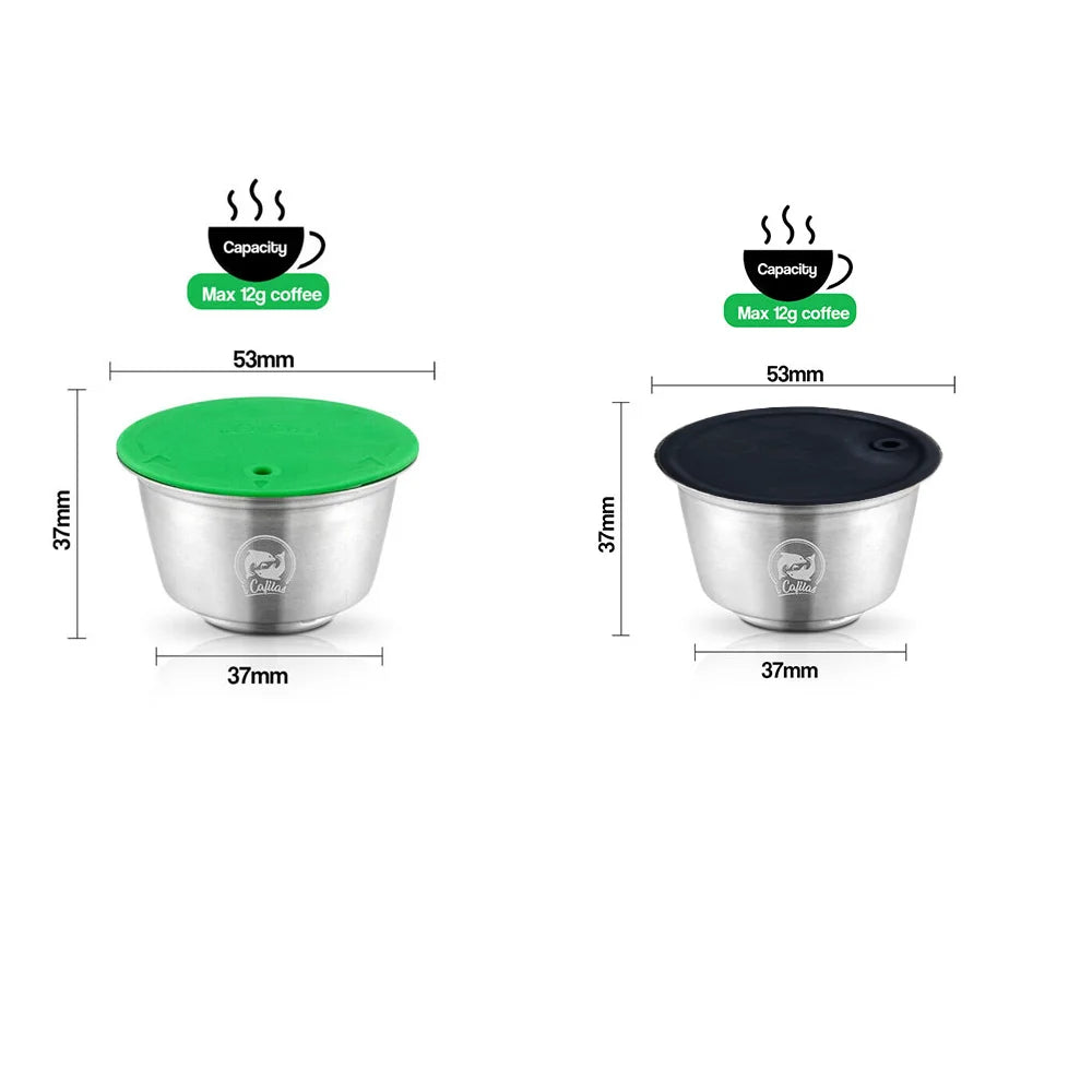 ICafilas for Dolce Gusto Crema Coffee Filters Reusable Refillable Coffee Capsule Stainless Steel Pod Nescafe Baskets Lumio Cup AANHORA-SHOPPING