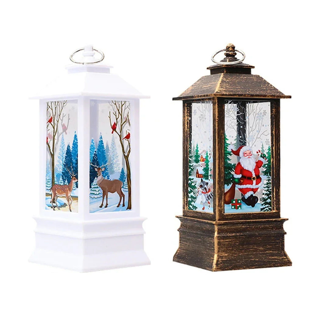 Linterna navideña de Papá Noel, luces de viento, decoración navideña para el hogar, adornos navideños 2022, regalos de Año Nuevo 2023 AANHORA-SHOPPING