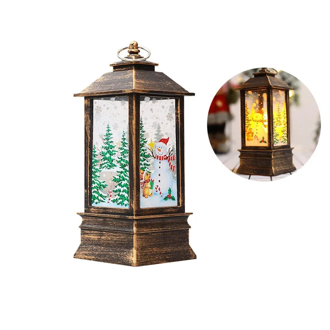 Linterna navideña de Papá Noel, luces de viento, decoración navideña para el hogar, adornos navideños 2022, regalos de Año Nuevo 2023 AANHORA-SHOPPING