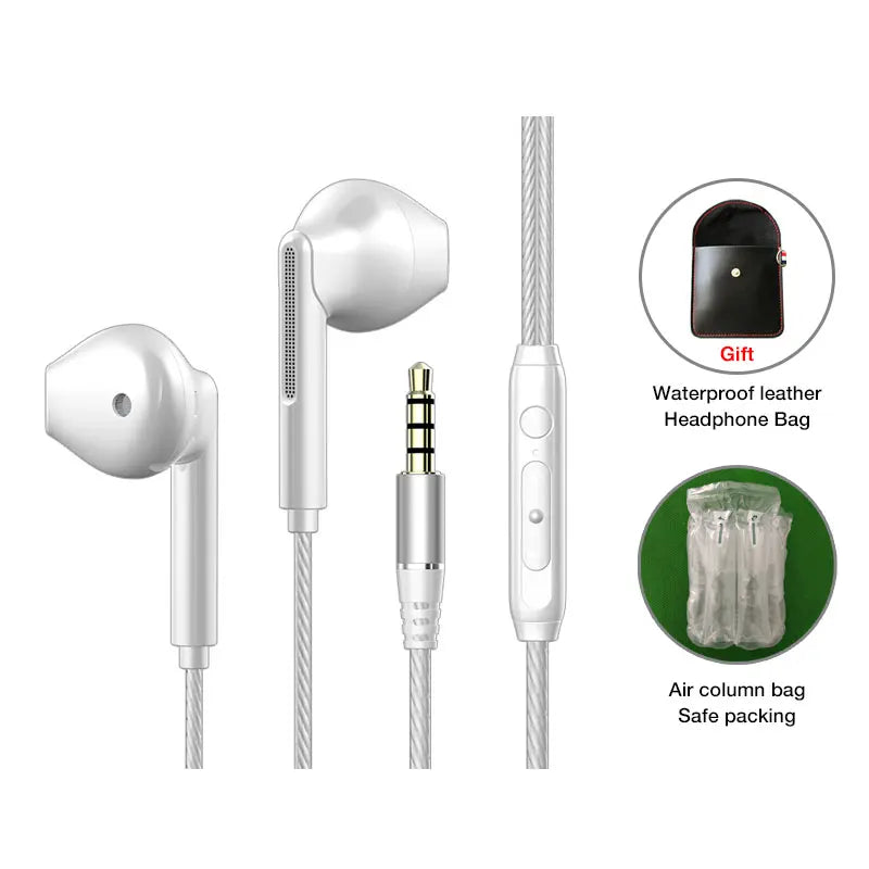 EARDECO-auriculares intrauditivos con micrófono, cascos con cable, graves pesados, estéreo, con cable, para juegos y teléfonos AANHORA-SHOPPING