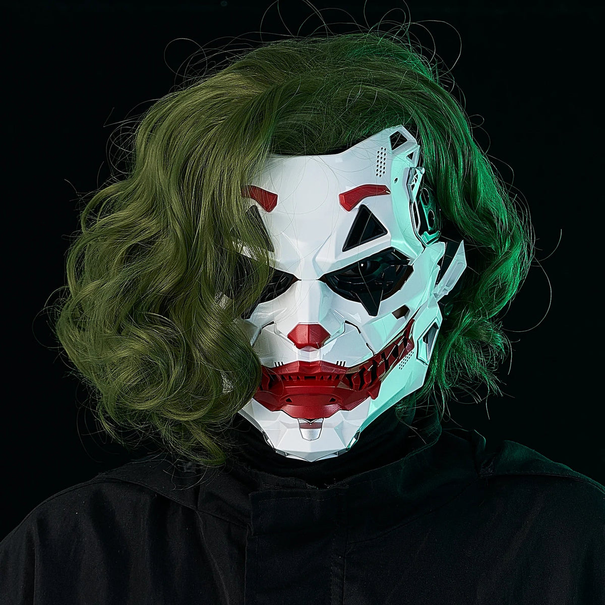 Máscaras Cyberpunk, Trenzas de Payaso, Cosplay 2D, Productos Personalizados de Resina, Accesorios de Juego de Rol de Anime para Halloween, Regalos y Juguetes AANHORA-SHOPPING