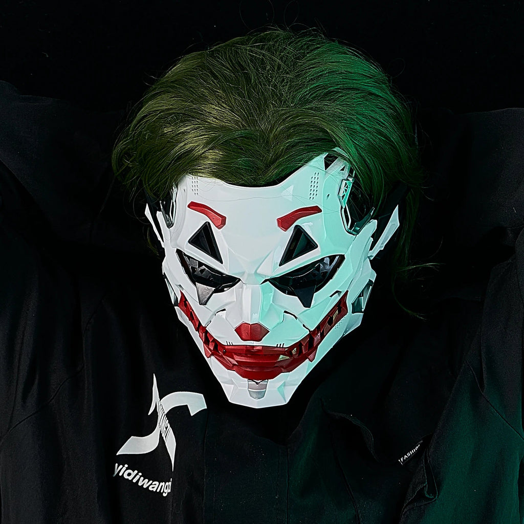 Máscaras Cyberpunk, Trenzas de Payaso, Cosplay 2D, Productos Personalizados de Resina, Accesorios de Juego de Rol de Anime para Halloween, Regalos y Juguetes AANHORA-SHOPPING