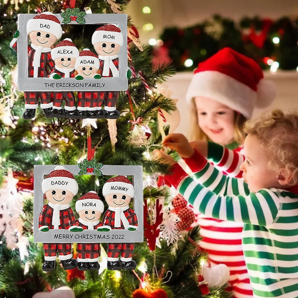 Colgante de Navidad DIY, adornos navideños familiares personales para el hogar, adorno colgante para árbol de Navidad, Año Nuevo 2026 AANHORA-SHOPPING