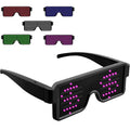 Gafas LED iluminadas, gafas dinámicas para recuerdo de fiesta, Festival, Navidad, recargable por USB, LED Rave, gafas intermitentes brillantes AANHORA-SHOPPING