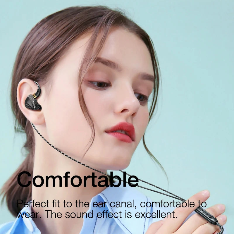 EARDECO Auriculares con cable de 3,5mm auriculares con cable de graves auriculares deportivos estéreo auriculares con micrófono cable para auriculares AANHORA-SHOPPING