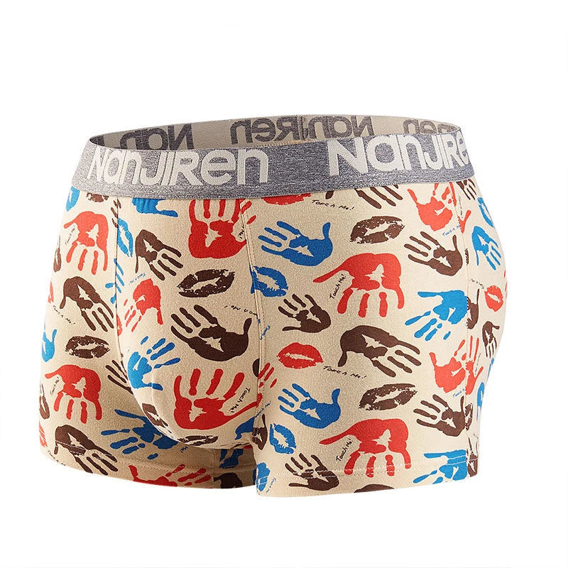 4 Uds Boxer Shorts ropa interior para hombre bragas sexis Boxers de algodón calzoncillos para hombre pantalones cortos para hombre Homme U lencería convexa envío gratis AANHORA-SHOPPING