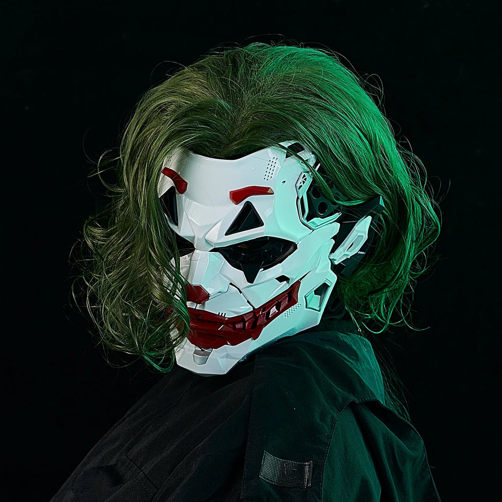 Máscaras Cyberpunk, Trenzas de Payaso, Cosplay 2D, Productos Personalizados de Resina, Accesorios de Juego de Rol de Anime para Halloween, Regalos y Juguetes AANHORA-SHOPPING
