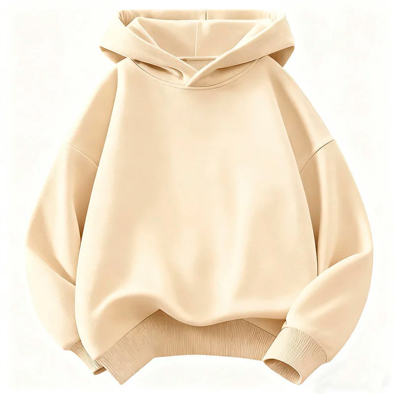 Sudadera con Capucha para Niños, Moda Infantil, Primavera-Otoño 2026, Sudadera Informal para Niñas, Sudadera con Capucha de Color Sólido para Niños AANHORA-SHOPPING