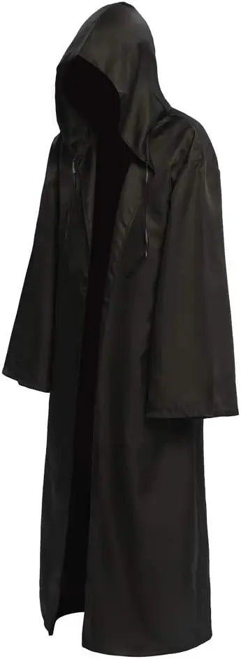 Túnica de mago con capucha, capa de Halloween, disfraces de Cosplay, disfraces de cosplay marrones, 2024 AANHORA-SHOPPING