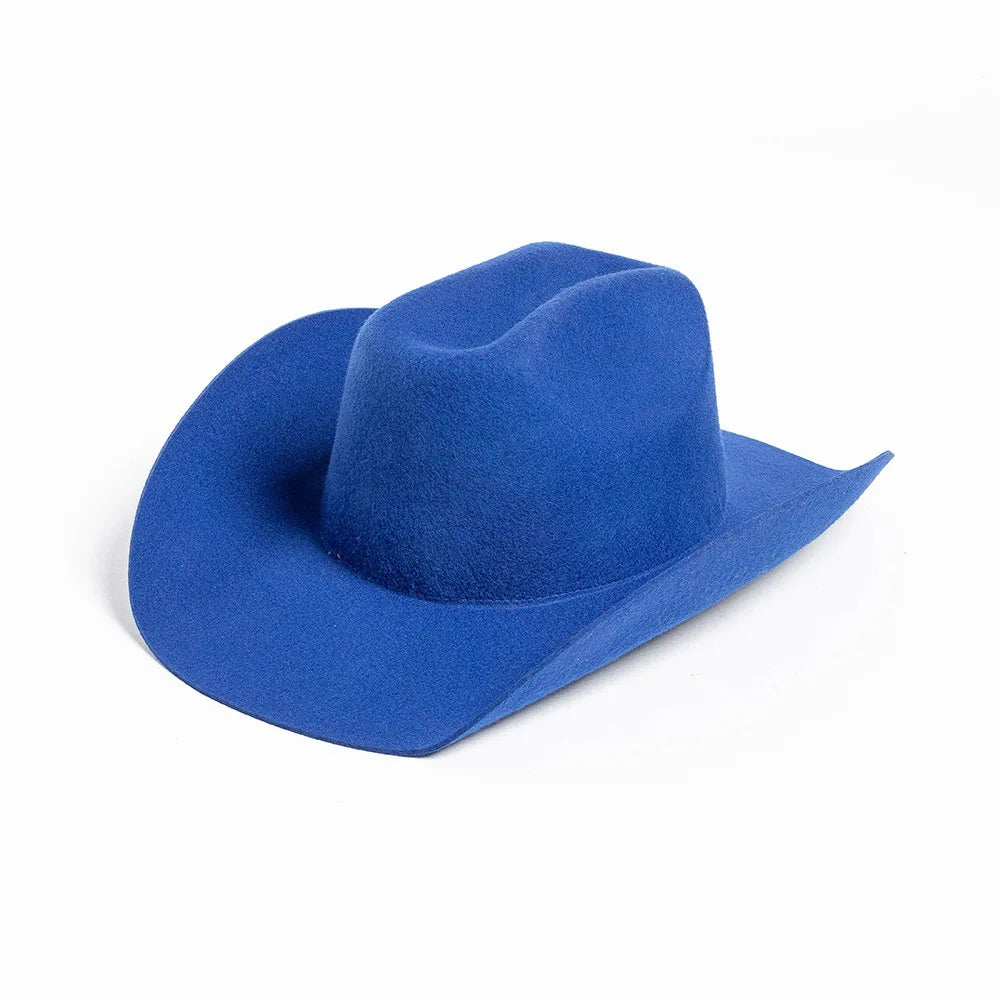 USPOP Sombrero de vaquero de lana 100% Sombrero de fieltro de ala ancha unisex Color sólido Estilo Fedora clásico Múltiples tamaños S-XL Otoño Invierno AANHORA-SHOPPING