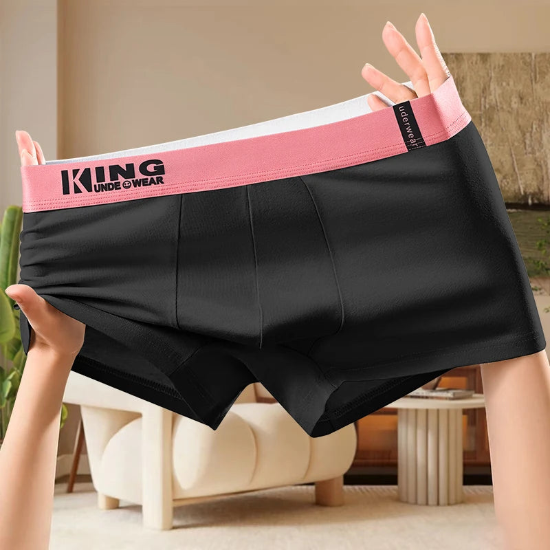 1 Pieza de Bóxers para Hombre, Ropa Interior Masculina, Pantalones Cortos de Algodón, Calzoncillos Sexys, Talla Grande, Bóxers para Hombre, Lencería Convexa en U, 6XL AANHORA-SHOPPING