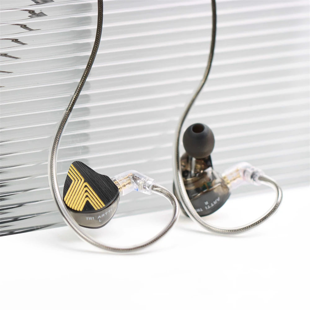 ARTTI-auriculares intrauditivos TR1 1DD + 1BA, cascos HiFi con Cable IEMs de 10mm, Monitor Chapado en berilio de 3,5mm/micrófono tipo c, Cable desmontable AANHORA-SHOPPING