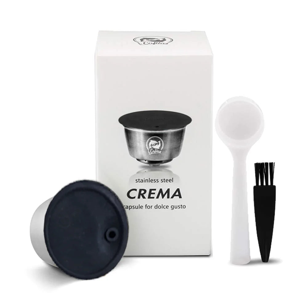 ICafilas for Dolce Gusto Crema Coffee Filters Reusable Refillable Coffee Capsule Stainless Steel Pod Nescafe Baskets Lumio Cup AANHORA-SHOPPING