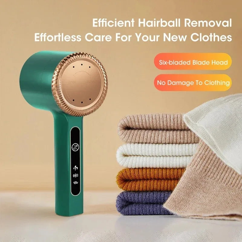 Removedor de Pelusas Eléctrico Portátil, Recargable por USB, Recortador de Bolas de Pelusa para Suéteres, Cárdigans y Ropa AANHORA-SHOPPING