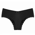 Ropa interior Sexy calada de satén romántico europeo para mujer, bragas de encaje de malla con cinturón cruzado, bragas cómodas en la entrepierna de algodón, lencería AANHORA-SHOPPING