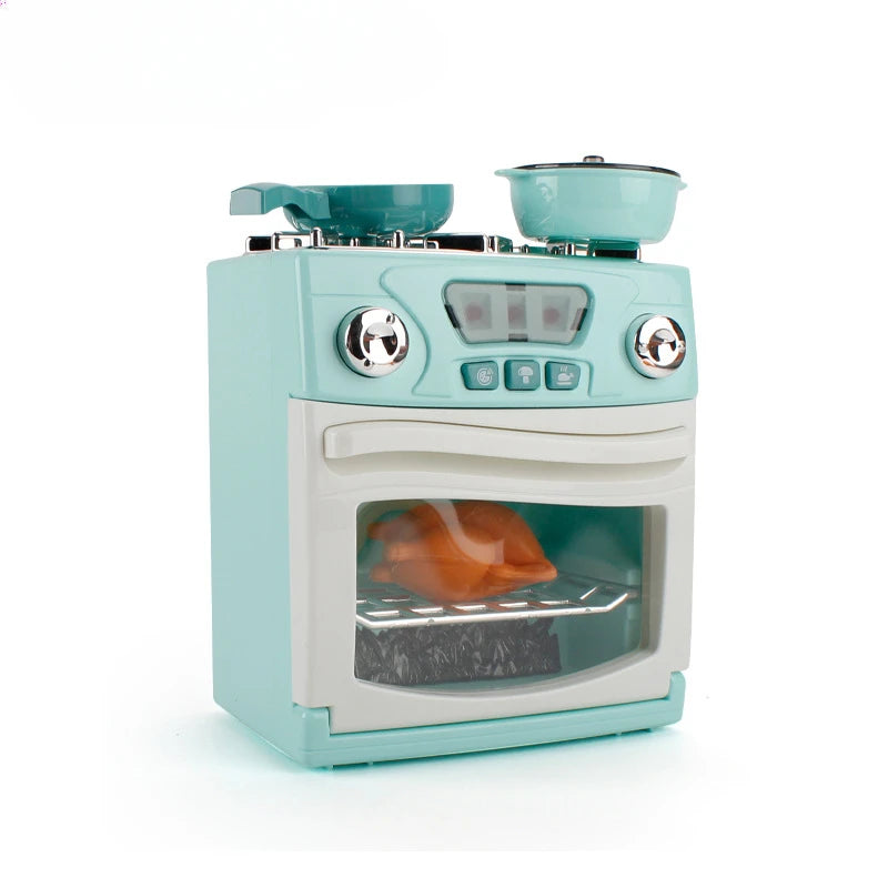 Juguetes de cocina de imitación, juego de accesorios de cocina para niños, cafetera, batidora, tostadora con luces y sonidos realistas AANHORA-SHOPPING