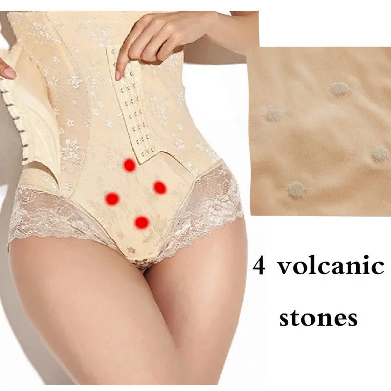 Dimmkof-bragas moldeadoras de cuerpo de encaje, ropa interior moldeadora, cintura alta, Control de barriga, moldeador de cuerpo, ropa interior, bragas, cintura adelgazante AANHORA-SHOPPING