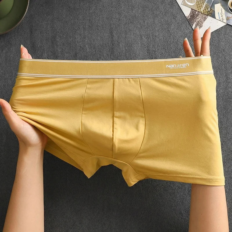 1 Pieza de Bóxers para Hombre, Ropa Interior Masculina, Pantalones Cortos de Algodón, Calzoncillos Sexys, Talla Grande, Bóxers para Hombre, Lencería Convexa en U, 6XL AANHORA-SHOPPING
