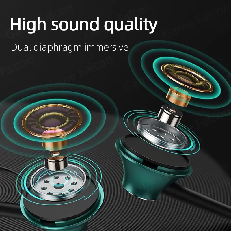 Auriculares USB tipo C HiFi bajo estéreo Control de volumen micrófono 3,5mm auriculares con cable para Galaxy S24 S23 S22 S21 Ultra iPhone 15 Pro Max AANHORA-SHOPPING