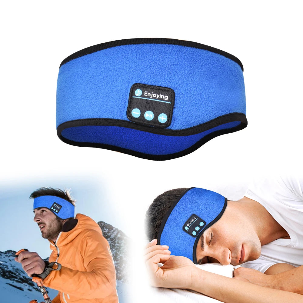 Auriculares Bluetooth con diadema para dormir, auriculares inalámbricos cálidos, altavoces deportivos para música, banda para dormir para mujeres y hombres, negro, azul, rojo AANHORA-SHOPPING