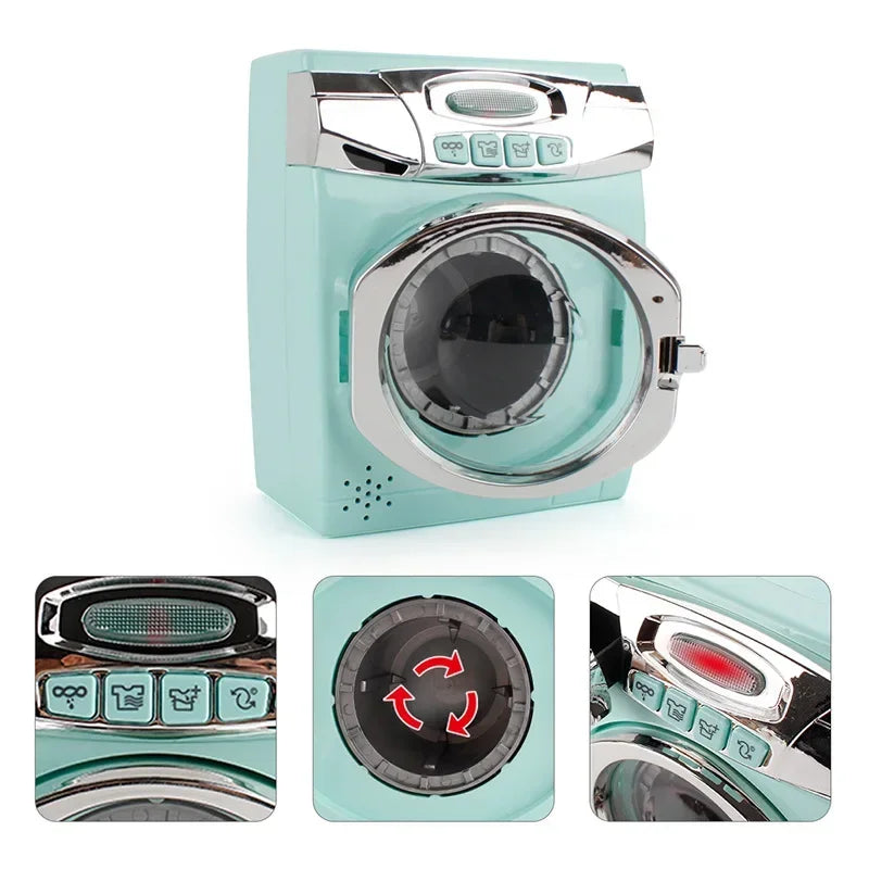 Juguetes de cocina de imitación, juego de accesorios de cocina para niños, cafetera, batidora, tostadora con luces y sonidos realistas AANHORA-SHOPPING
