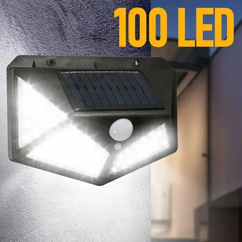 1/2/4/6 Uds 100 luces LED de pared lámpara Solar para exteriores Sensor de movimiento PIR luz de calle alimentada por energía Solar para decoración de jardín AANHORA-SHOPPING