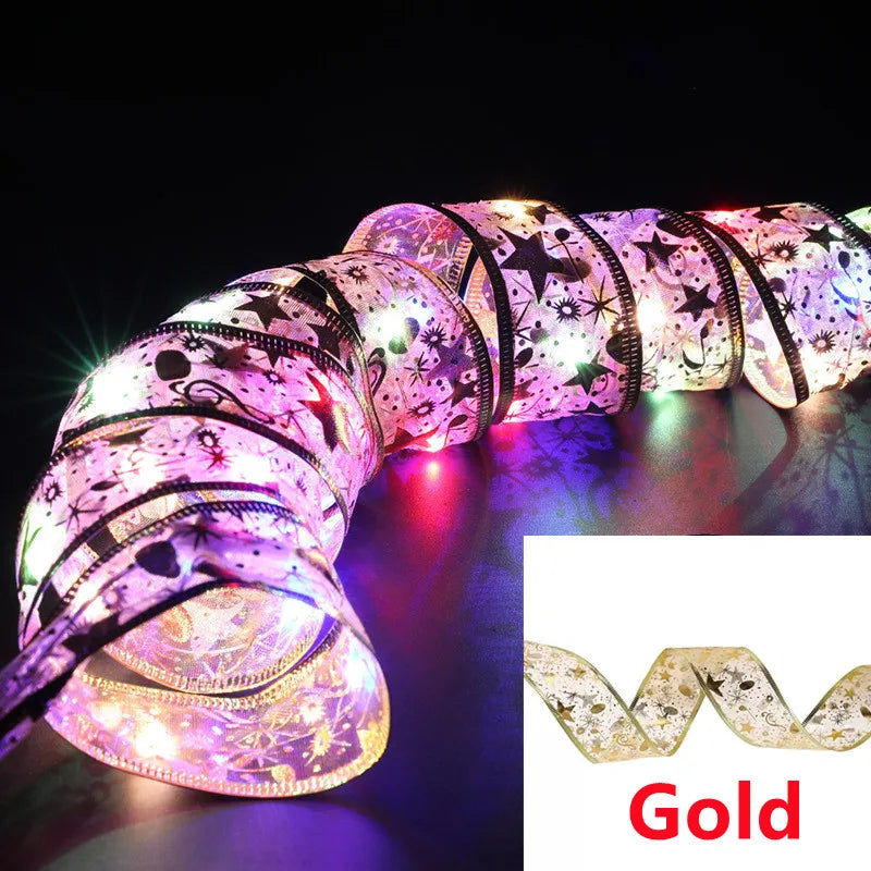 Aswesaw decoración de árbol de Navidad 10m cinta LED guirnaldas de luces cuerdas cinta de Navidad con LED Navidad Año Nuevo 2023 decoración del hogar AANHORA-SHOPPING