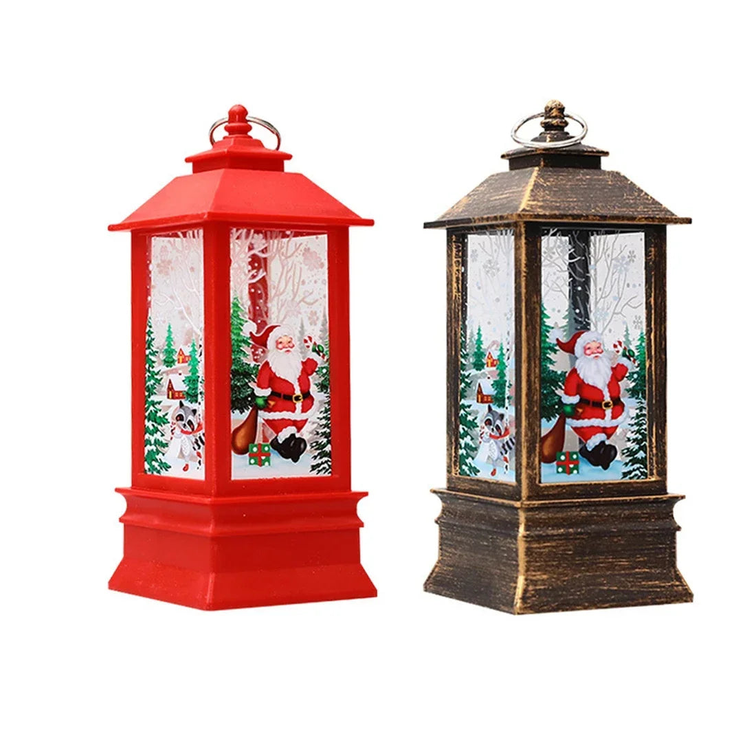 Linterna navideña de Papá Noel, luces de viento, decoración navideña para el hogar, adornos navideños 2022, regalos de Año Nuevo 2023 AANHORA-SHOPPING
