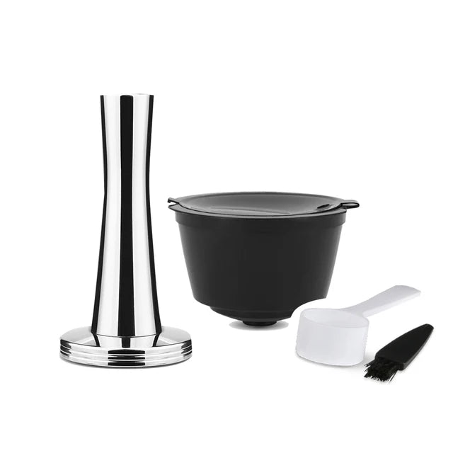 Reusable Dolce Gusto Coffee Capsules 3rd Plastic Stainless Steel Refillable Dolce Gusto Coffee Capsules for Nescafé Machines AANHORA-SHOPPING