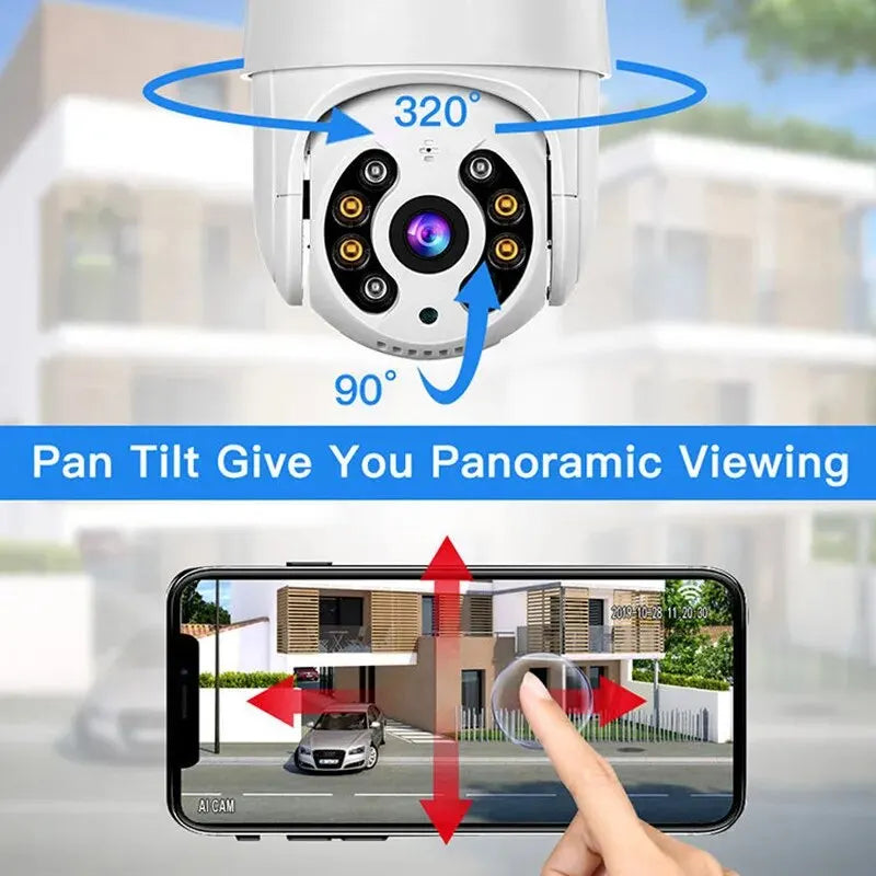 8MP 4K IP Camera 5MP Speed Dome Auto Tracking PTZ Camera Smart Home Outdoor Wireless WIFI Camera Surveillance Monitor AANHORA-SHOPPING