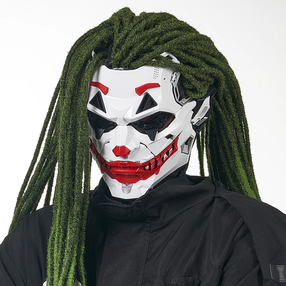 Máscaras Cyberpunk, Trenzas de Payaso, Cosplay 2D, Productos Personalizados de Resina, Accesorios de Juego de Rol de Anime para Halloween, Regalos y Juguetes AANHORA-SHOPPING