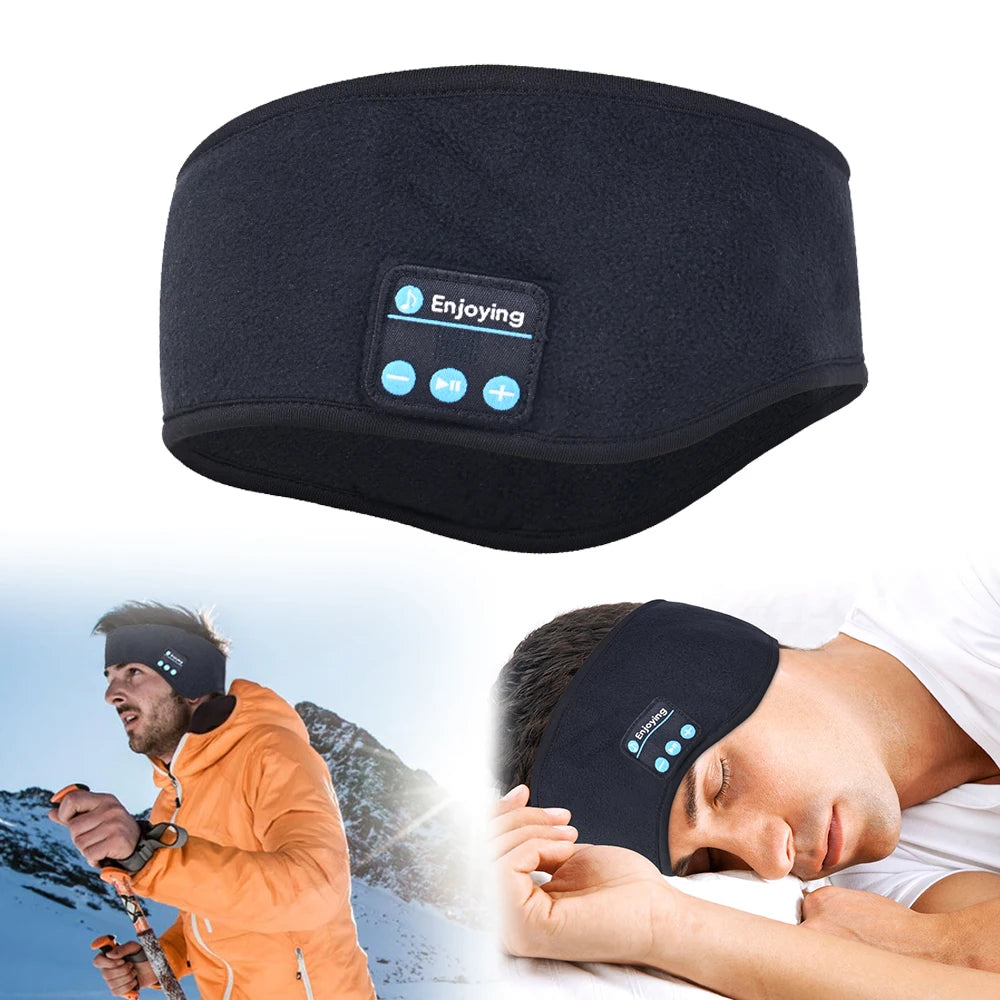 Auriculares Bluetooth con diadema para dormir, auriculares inalámbricos cálidos, altavoces deportivos para música, banda para dormir para mujeres y hombres, negro, azul, rojo AANHORA-SHOPPING