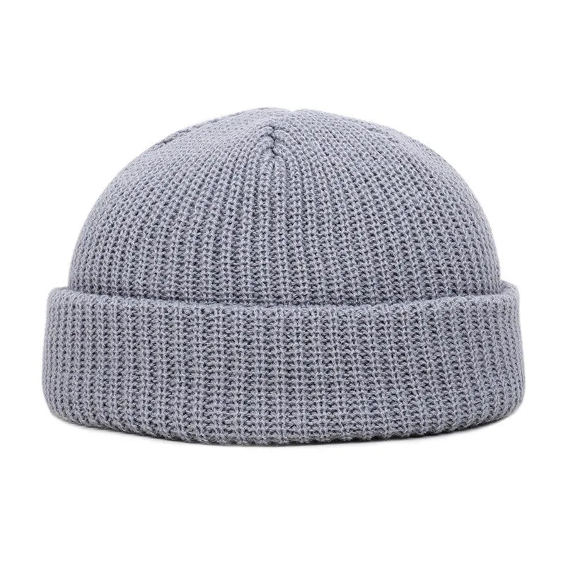 Gorro de Punto para Hombre y Mujer, Gorros de Lana, Moda Simple, Cálidos y a la Moda, Gorros Sólidos para Otoño e Invierno, Estilo Moderno AANHORA-SHOPPING