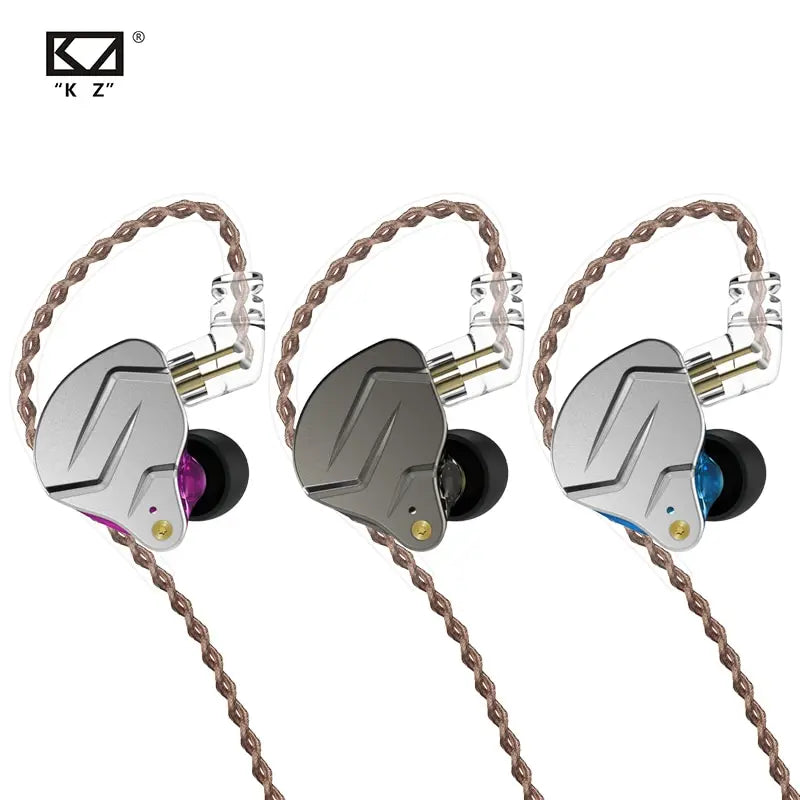 Auriculares KZ ZSN PRO 1BA 1DD Hybrid Drive In Hearphones HIFI Metal Bass, Auriculares deportivos de música reemplazables AANHORA-SHOPPING