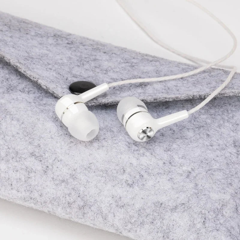 Auriculares intrauditivos con cable de 3,5mm, auriculares HIFI de graves pesados, Monitor deportivo, auriculares estéreo para música y videojuegos con micrófono AANHORA-SHOPPING