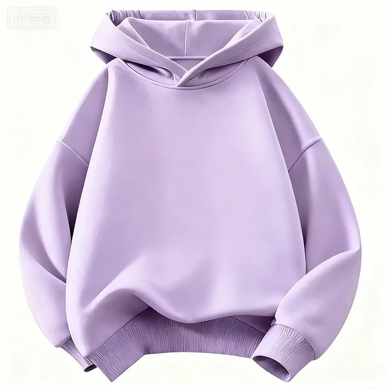 Sudadera con Capucha para Niños, Moda Infantil, Primavera-Otoño 2026, Sudadera Informal para Niñas, Sudadera con Capucha de Color Sólido para Niños AANHORA-SHOPPING