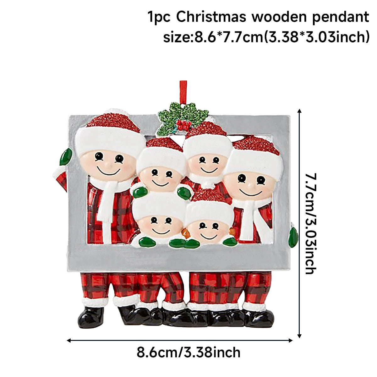 Colgante de Navidad DIY, adornos navideños familiares personales para el hogar, adorno colgante para árbol de Navidad, Año Nuevo 2026 AANHORA-SHOPPING