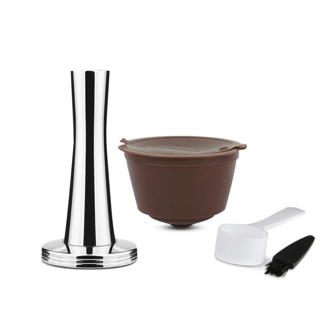 Reusable Dolce Gusto Coffee Capsules 3rd Plastic Stainless Steel Refillable Dolce Gusto Coffee Capsules for Nescafé Machines AANHORA-SHOPPING