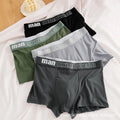 4-Piece/Set Men's Cotton Comfortable Boxer Shorts Breathable And Fashionable Fitness Underwear Men's Close Fitting Boxer Shorts AANHORA-SHOPPING