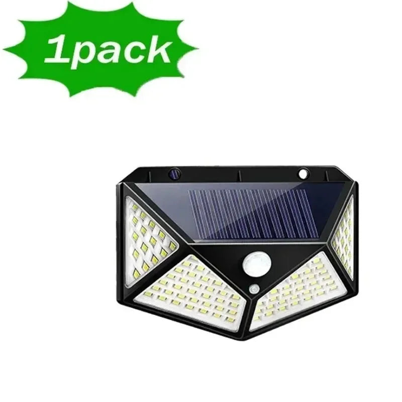 1/2/4/6 Uds 100 luces LED de pared lámpara Solar para exteriores Sensor de movimiento PIR luz de calle alimentada por energía Solar para decoración de jardín AANHORA-SHOPPING