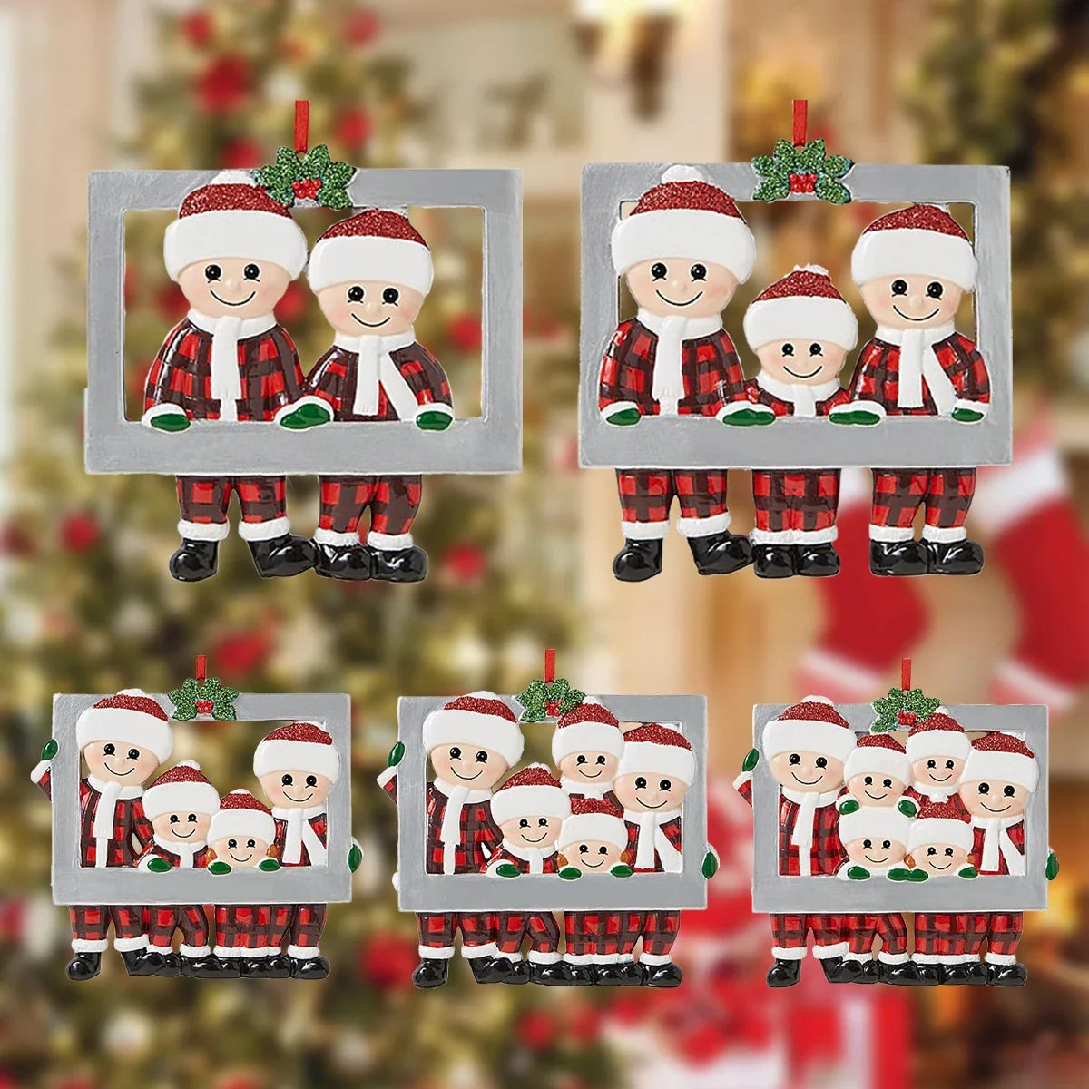 Colgante de Navidad DIY, adornos navideños familiares personales para el hogar, adorno colgante para árbol de Navidad, Año Nuevo 2026 AANHORA-SHOPPING