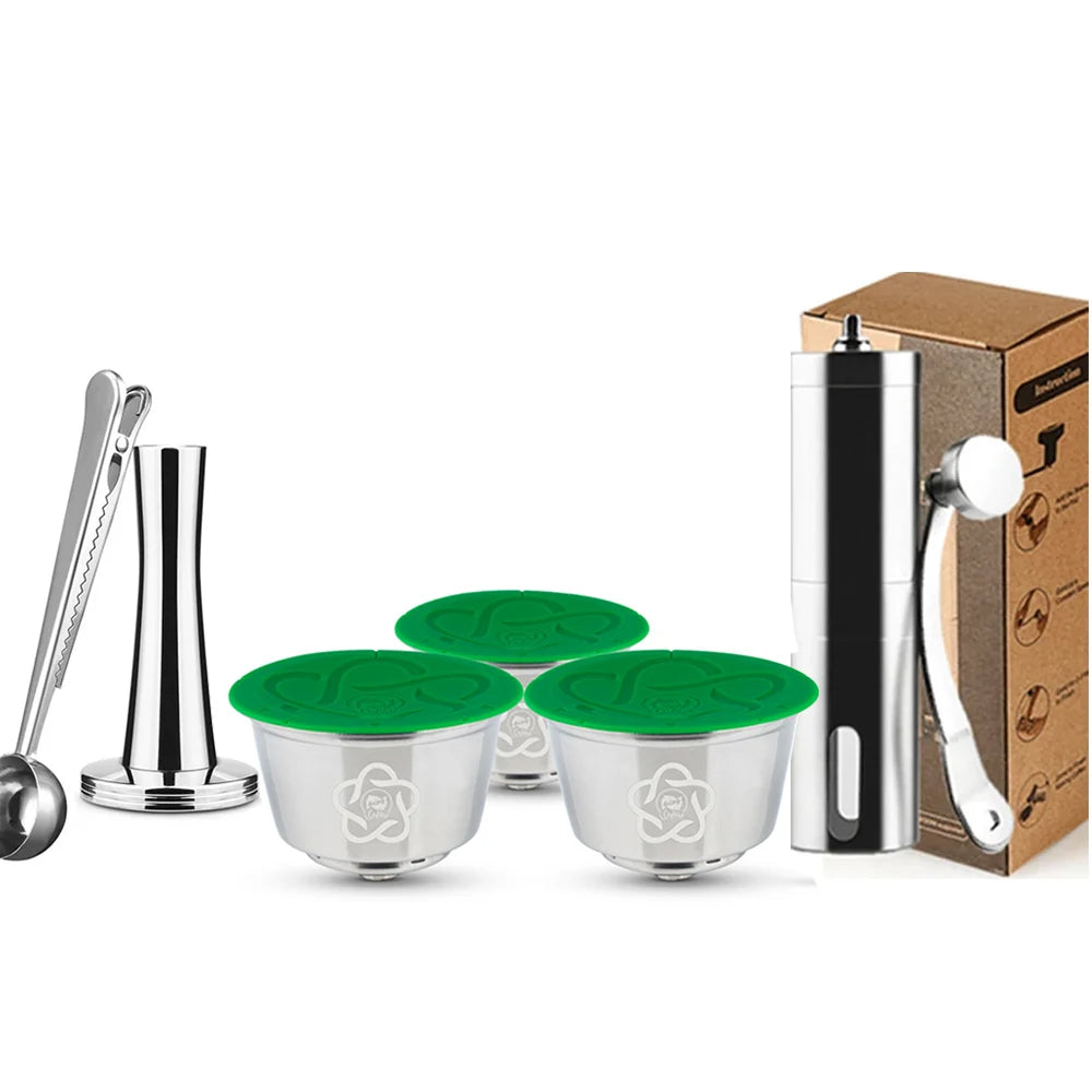 Reusable coffee capsules for Dolce Gusto refillable capsule espresso filter stainless steel filter box iCafilas AANHORA-SHOPPING