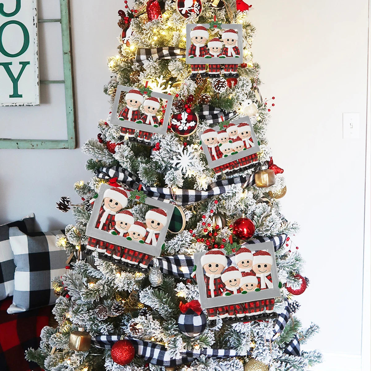 Colgante de Navidad DIY, adornos navideños familiares personales para el hogar, adorno colgante para árbol de Navidad, Año Nuevo 2026 AANHORA-SHOPPING