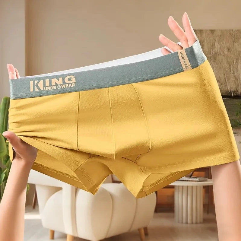 1 Pieza de Bóxers para Hombre, Ropa Interior Masculina, Pantalones Cortos de Algodón, Calzoncillos Sexys, Talla Grande, Bóxers para Hombre, Lencería Convexa en U, 6XL AANHORA-SHOPPING