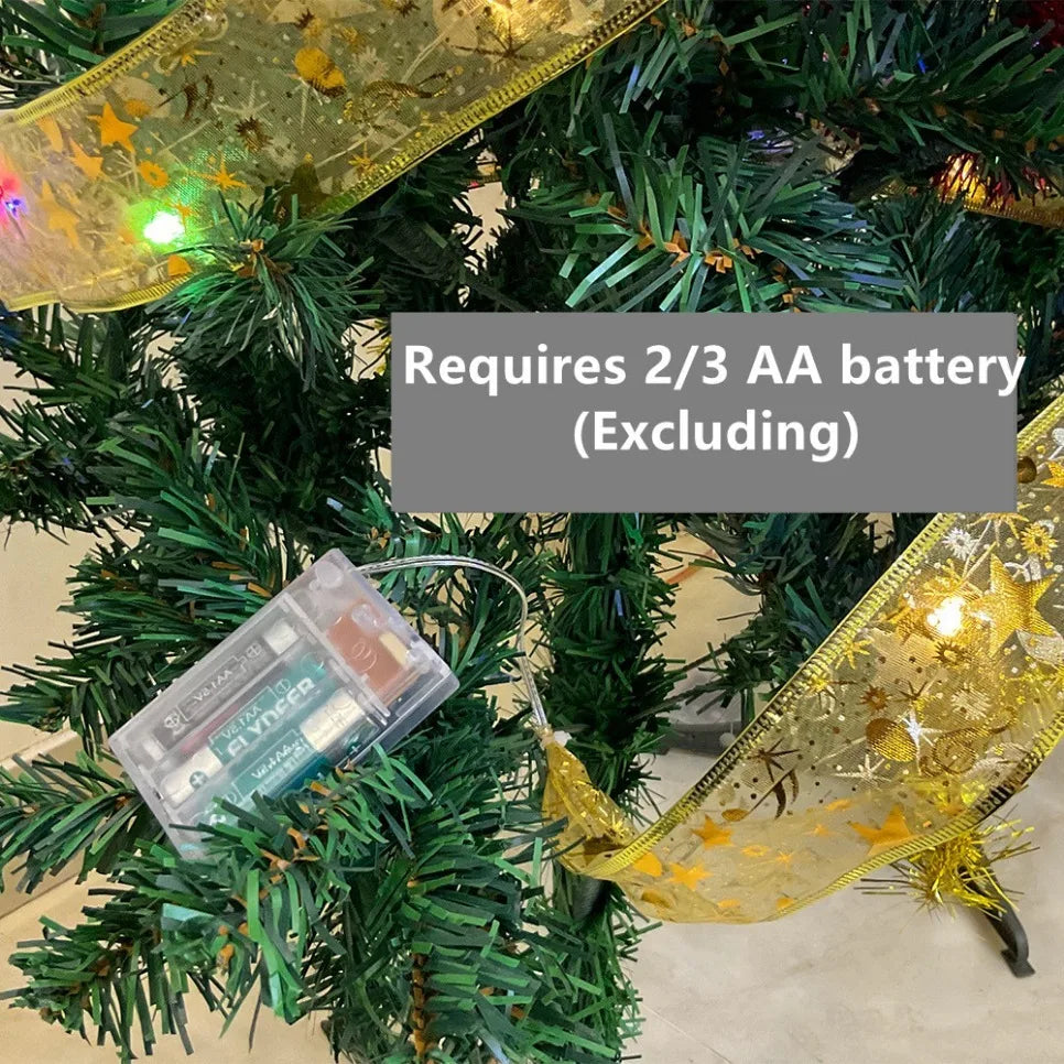 Aswesaw decoración de árbol de Navidad 10m cinta LED guirnaldas de luces cuerdas cinta de Navidad con LED Navidad Año Nuevo 2023 decoración del hogar AANHORA-SHOPPING