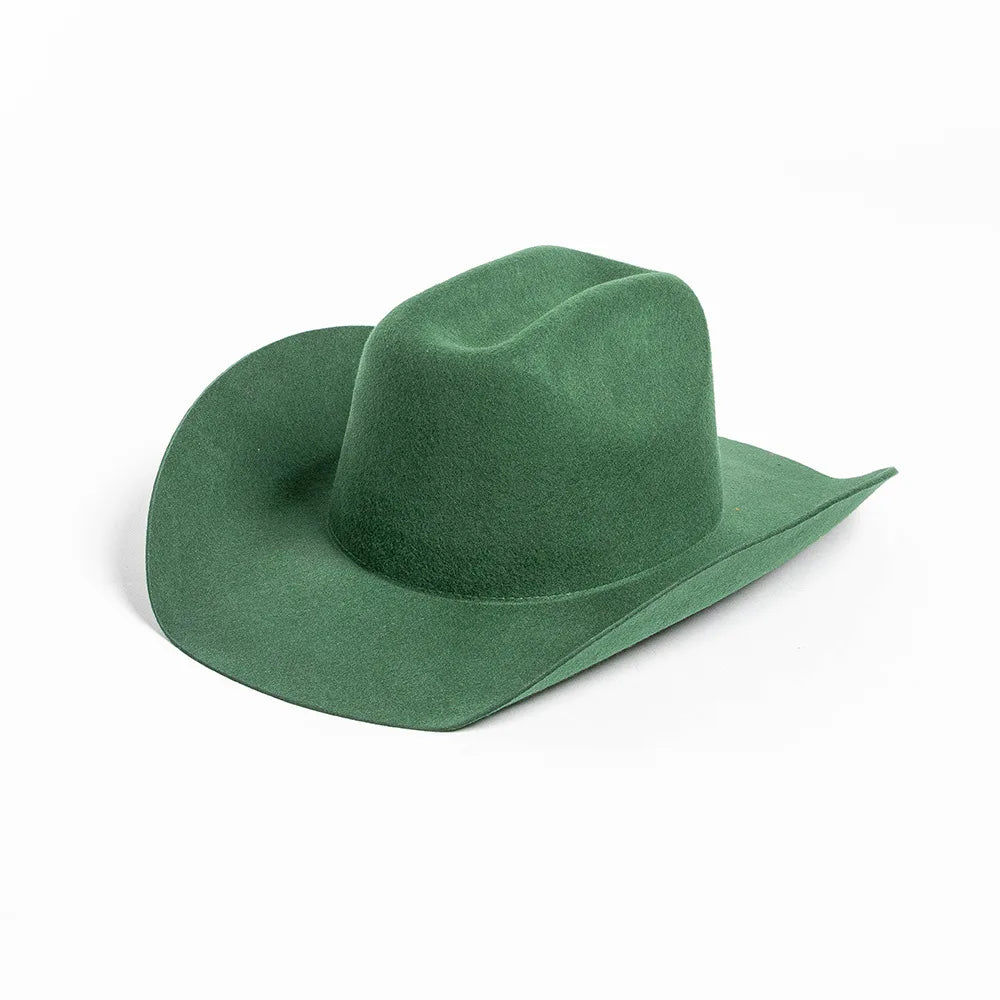 USPOP Sombrero de vaquero de lana 100% Sombrero de fieltro de ala ancha unisex Color sólido Estilo Fedora clásico Múltiples tamaños S-XL Otoño Invierno AANHORA-SHOPPING