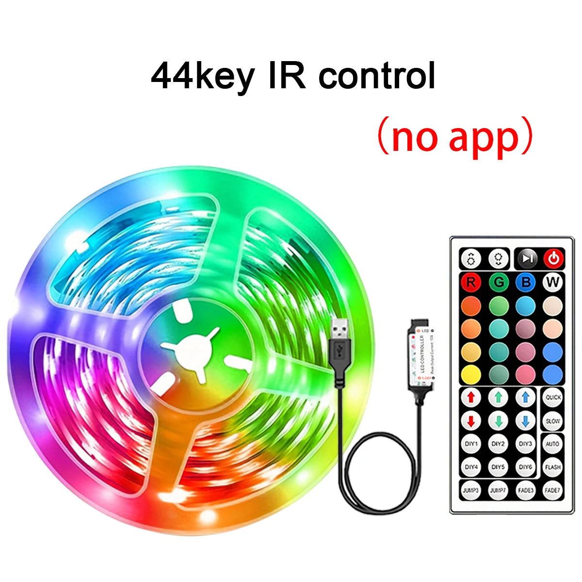 RGB Led Strip Lights 5m 10m 20m 30m Led Room Light with APP Control Flexible Ribbon Luces Led Tape for Room Bedroom Decoration AANHORA-SHOPPING